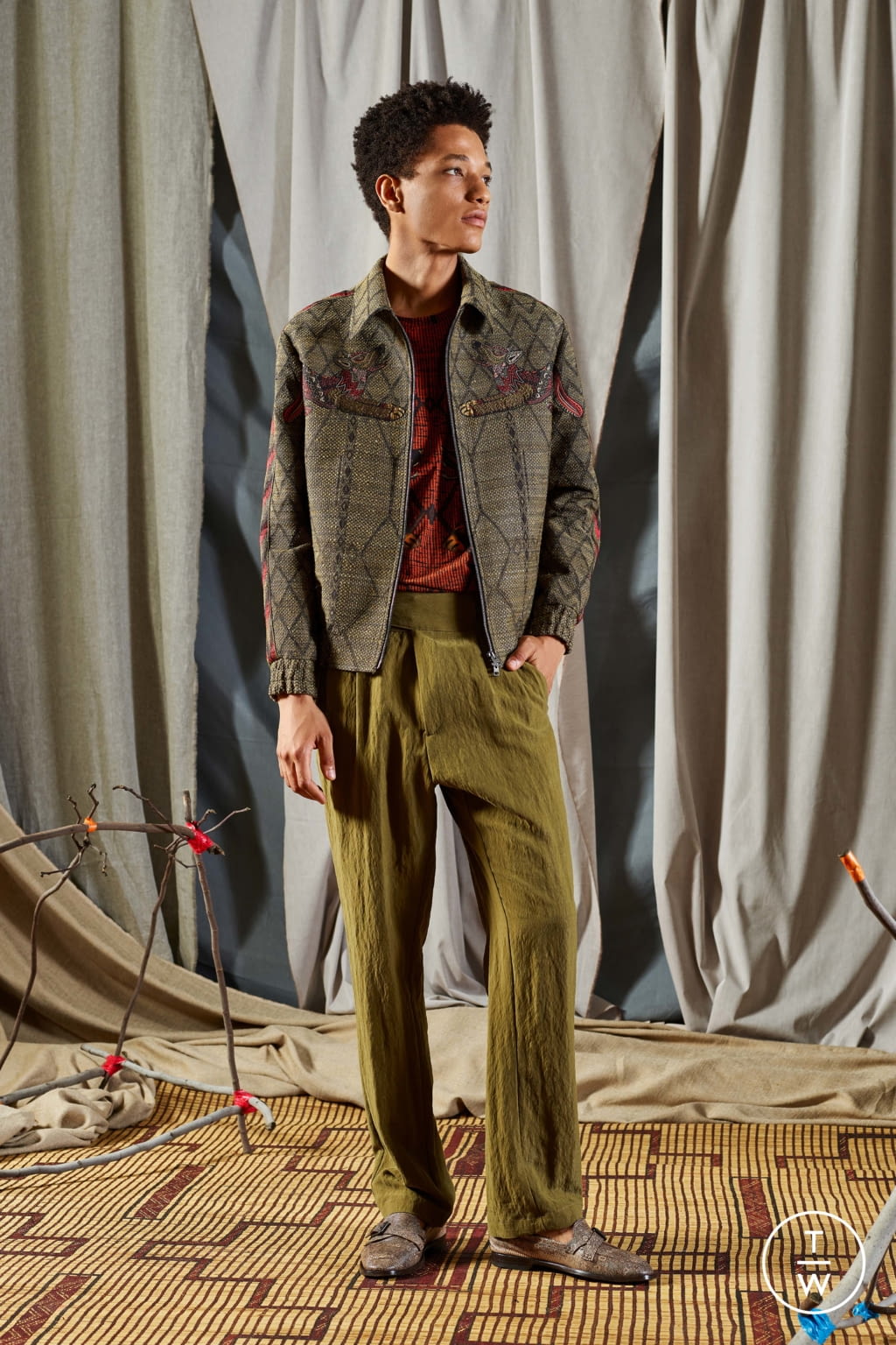 Fashion Week Milan Spring/Summer 2019 look 13 from the Etro collection 男装