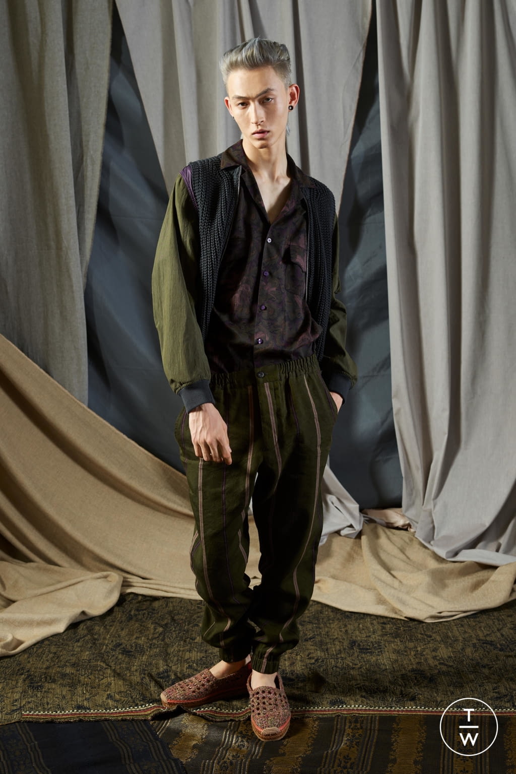 Fashion Week Milan Spring/Summer 2019 look 17 from the Etro collection 男装
