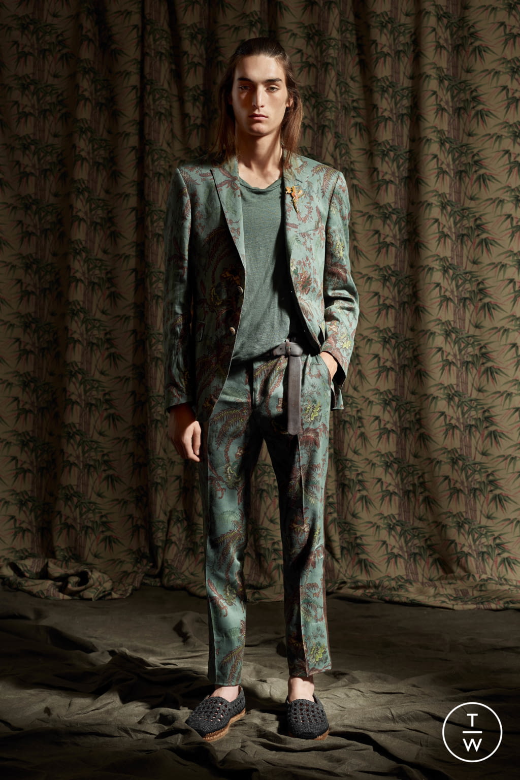 Fashion Week Milan Spring/Summer 2019 look 36 from the Etro collection 男装