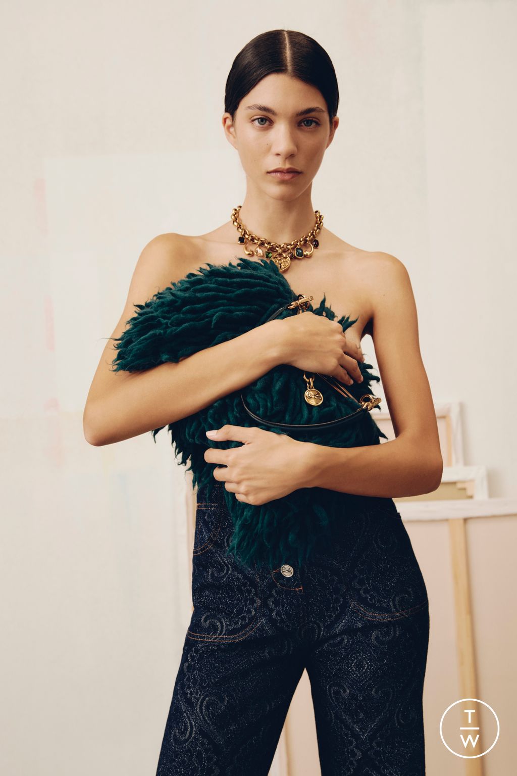 Fashion Week Milan Pre-Fall 2025 look 14 de la collection Etro womenswear