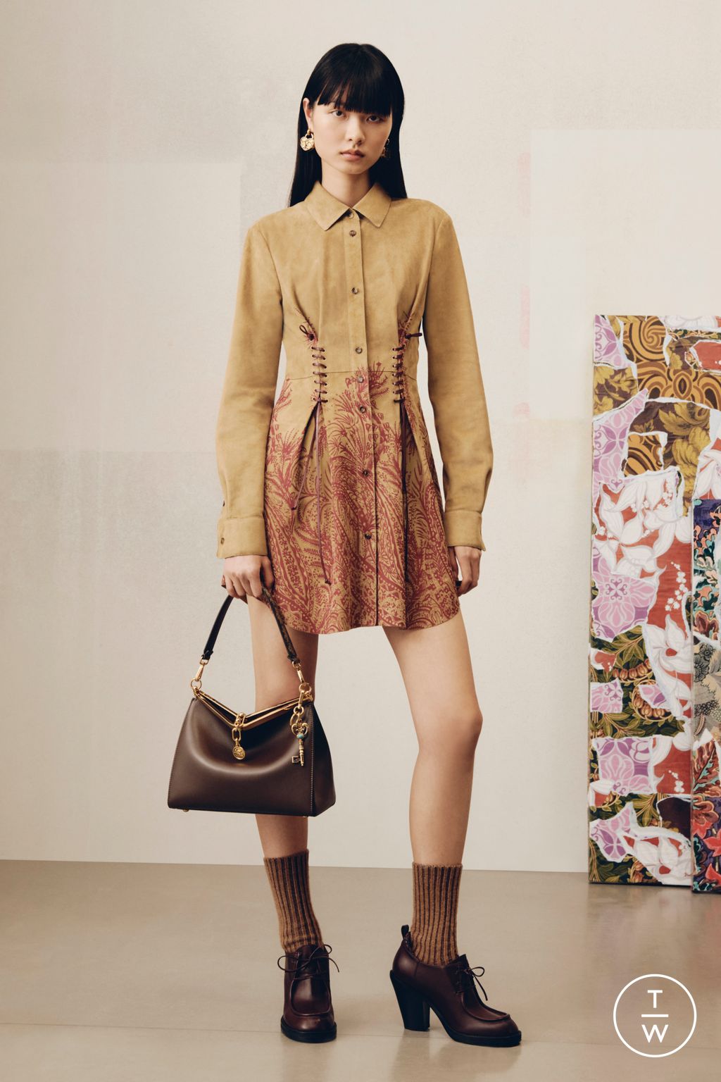 Fashion Week Milan Pre-Fall 2025 look 2 from the Etro collection womenswear