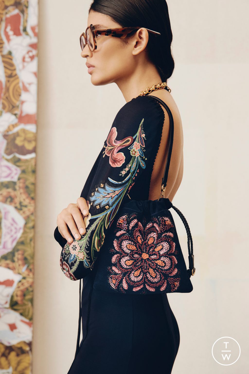 Fashion Week Milan Pre-Fall 2025 look 4 de la collection Etro womenswear