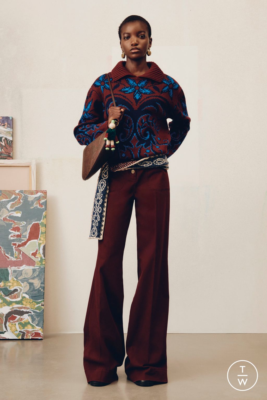 Fashion Week Milan Pre-Fall 2025 look 9 de la collection Etro womenswear