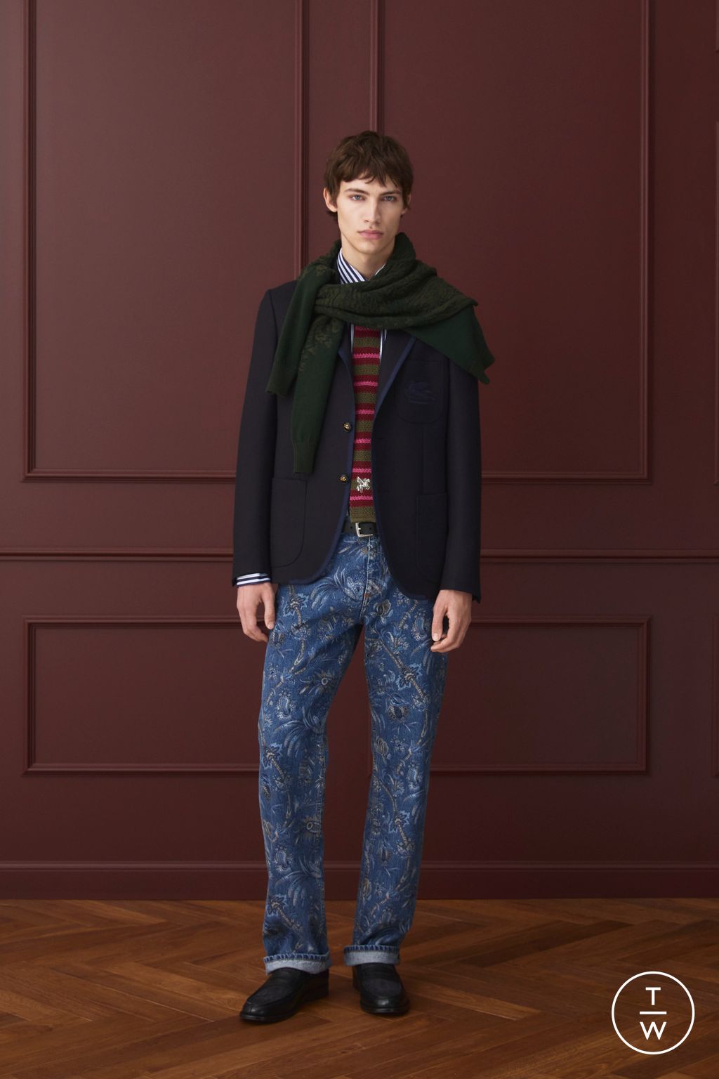 Fashion Week Milan Pre-Fall 2026 look 17 de la collection Etro womenswear