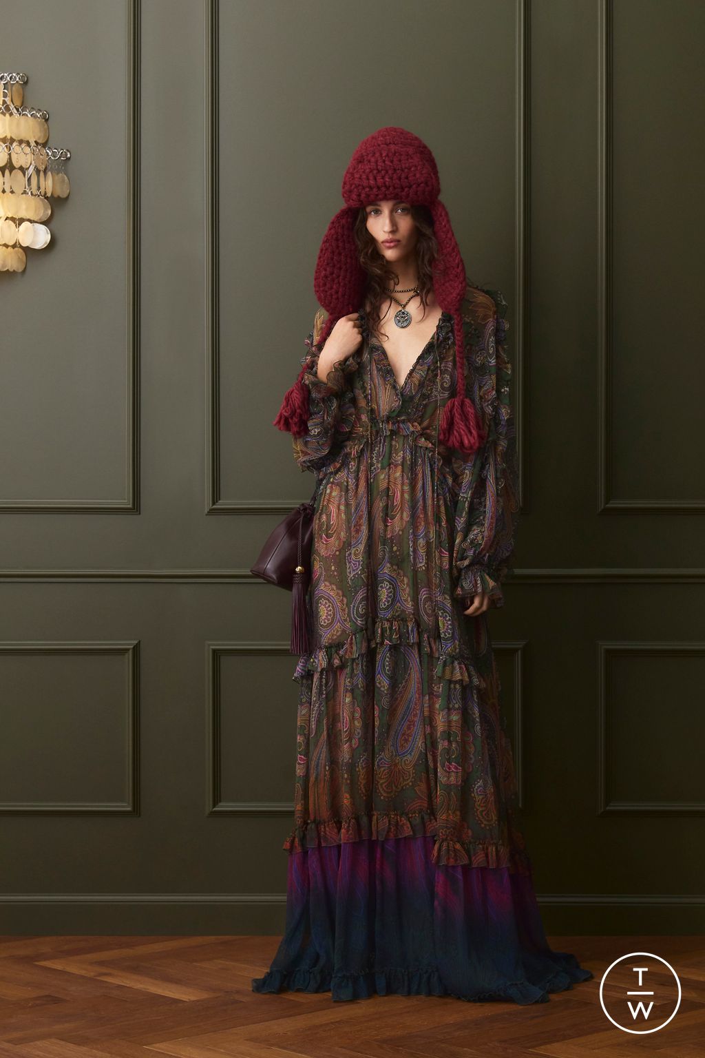 Fashion Week Milan Pre-Fall 2026 look 22 from the Etro collection womenswear