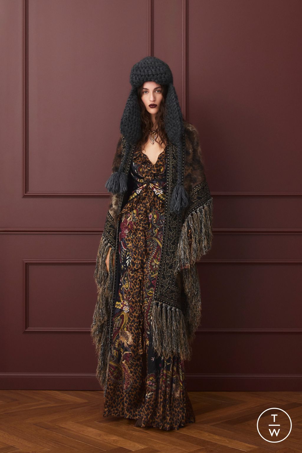 Fashion Week Milan Pre-Fall 2026 look 28 from the Etro collection womenswear
