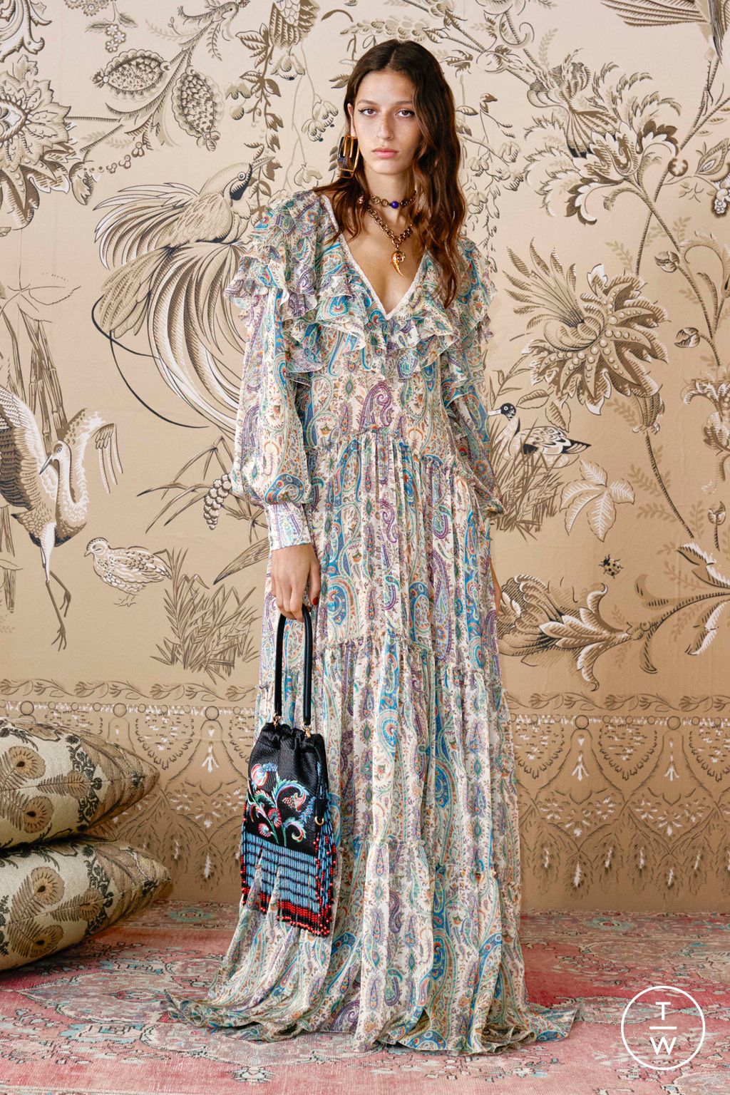 Fashion Week Milan Resort 2026 look 16 from the Etro collection womenswear