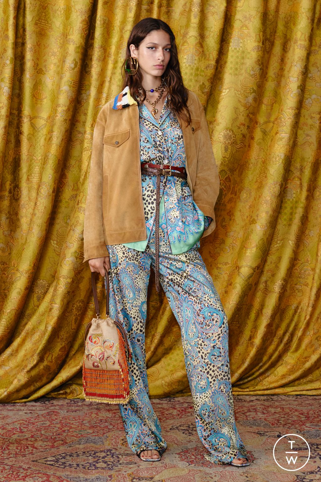 Fashion Week Milan Resort 2026 look 17 from the Etro collection womenswear