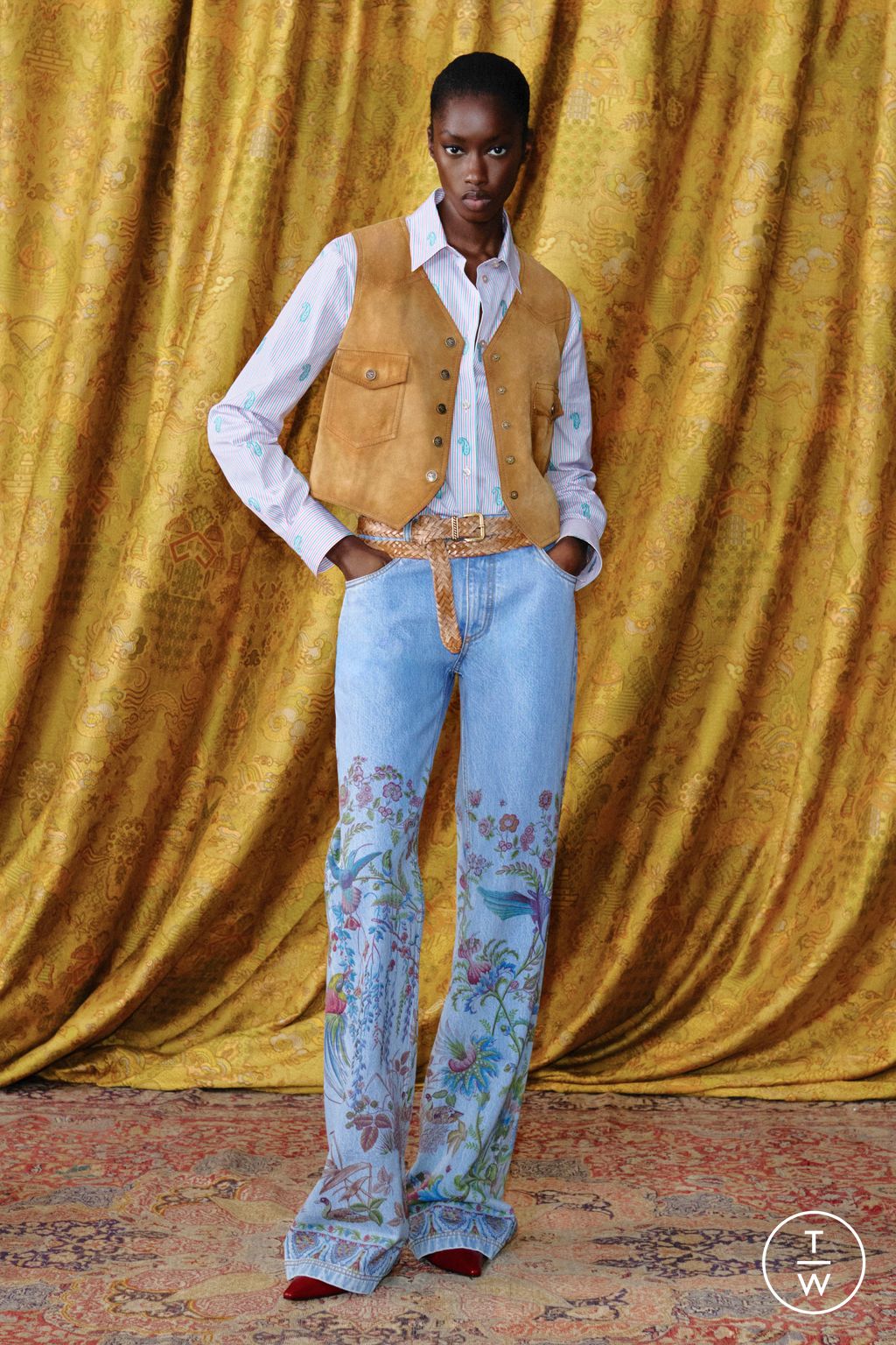 Fashion Week Milan Resort 2026 look 34 from the Etro collection womenswear