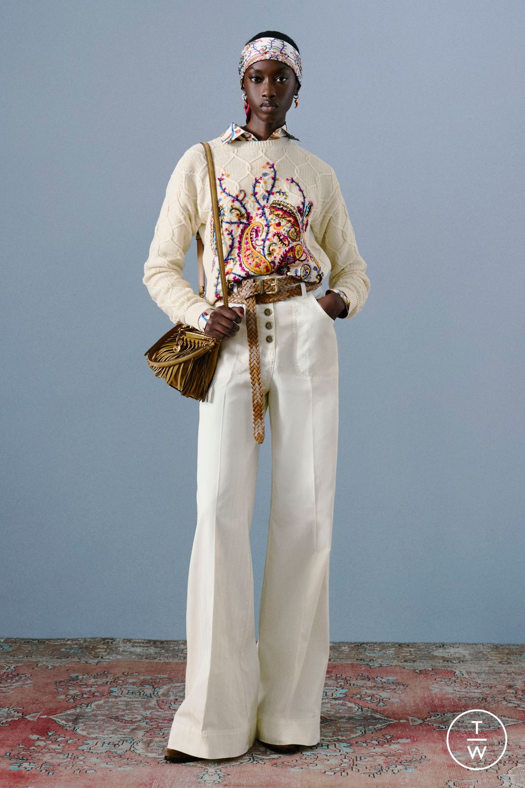 Fashion Week Milan Resort 2026 look 39 from the Etro collection womenswear