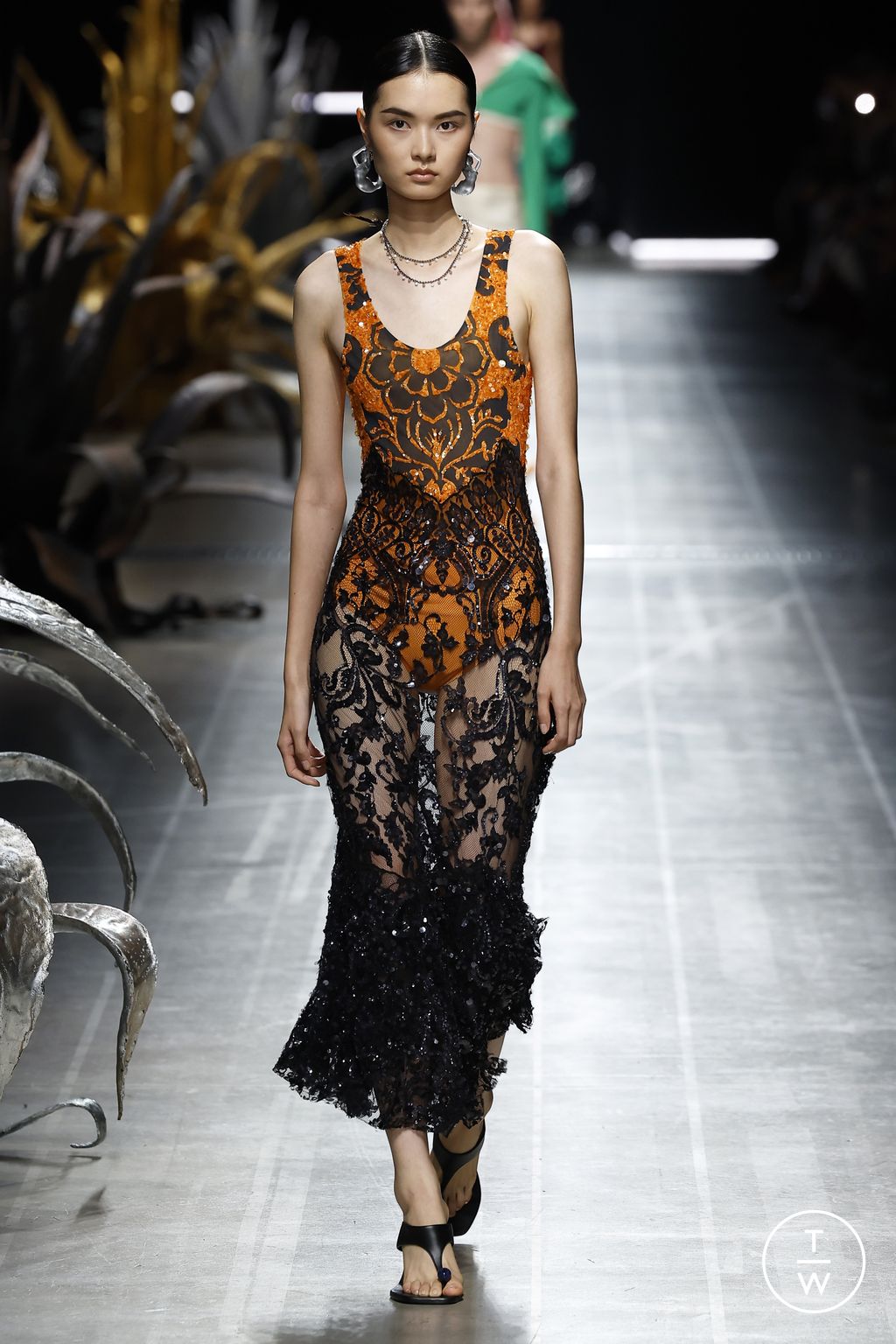 Fashion Week Milan Spring/Summer 2025 look 4 from the Etro collection womenswear
