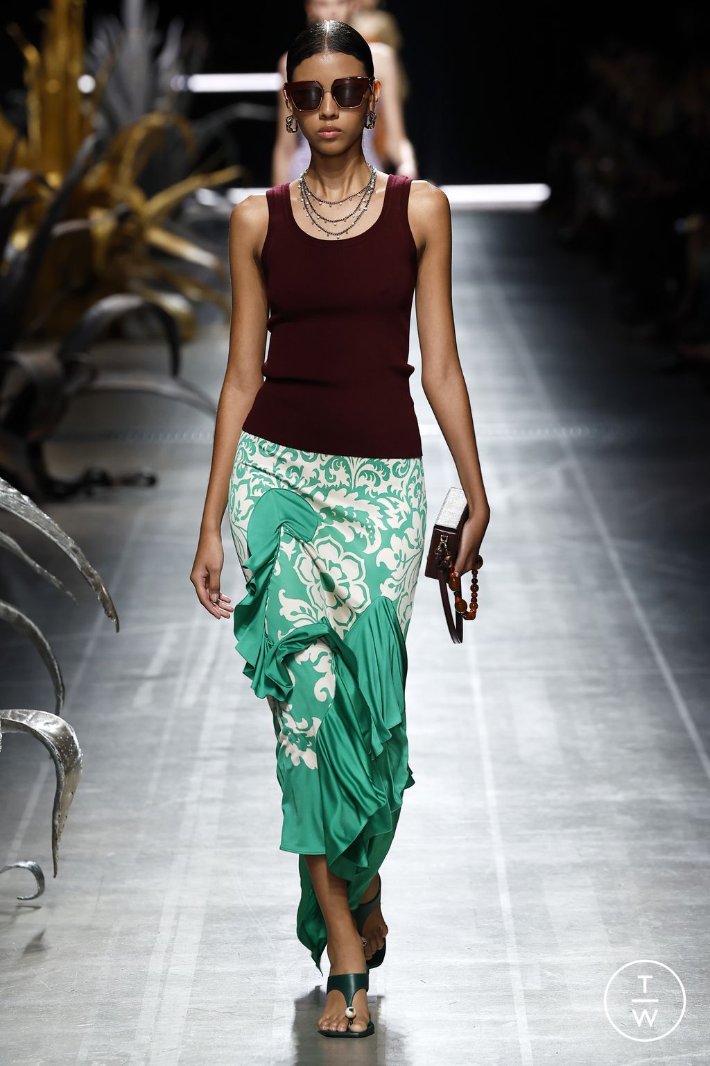 Fashion Week Milan Spring/Summer 2025 look 7 from the Etro collection womenswear