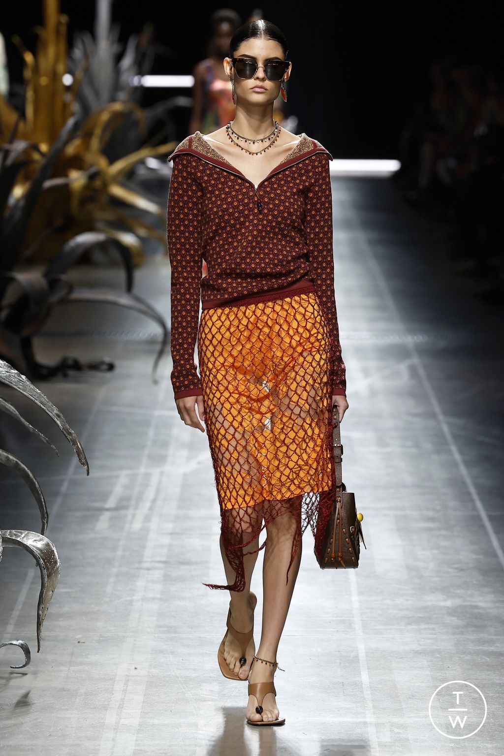 Fashion Week Milan Spring/Summer 2025 look 29 from the Etro collection womenswear