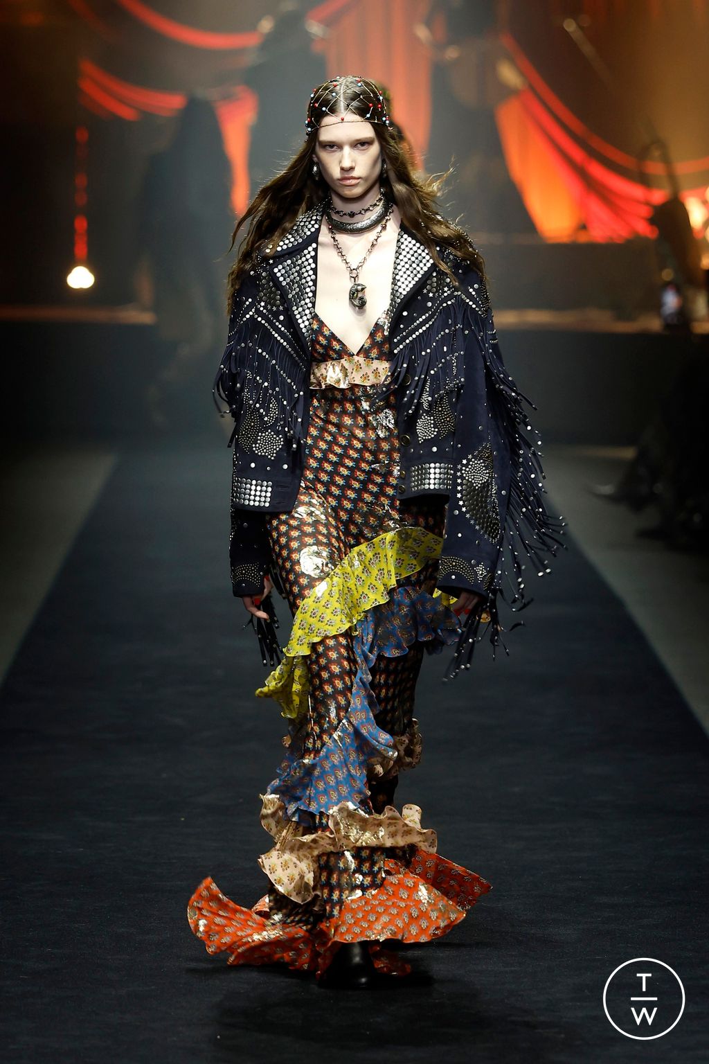 Fashion Week Milan Spring/Summer 2026 look 1 de la collection Etro womenswear