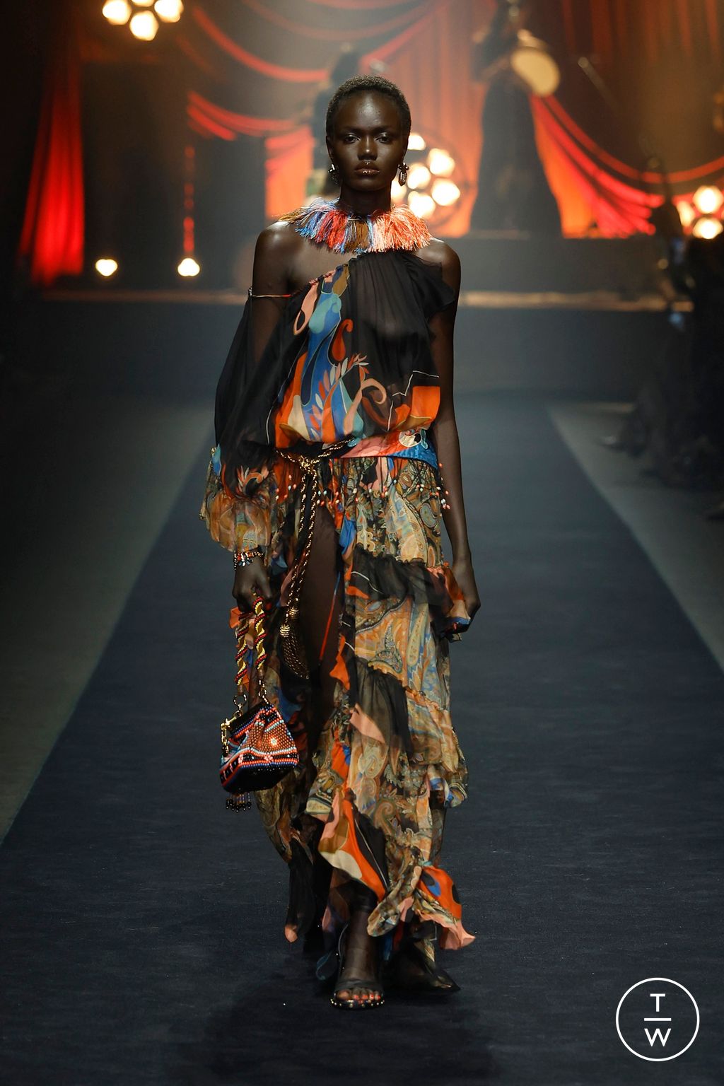 Fashion Week Milan Spring/Summer 2026 look 10 from the Etro collection womenswear