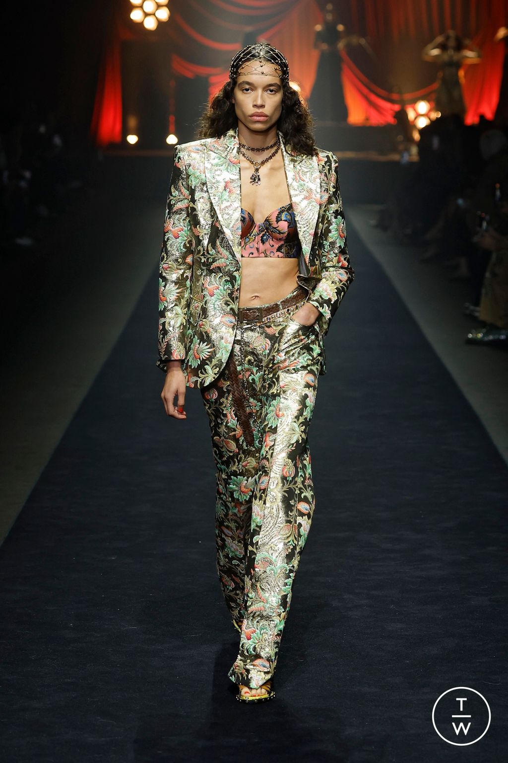 Fashion Week Milan Spring/Summer 2026 look 25 from the Etro collection womenswear