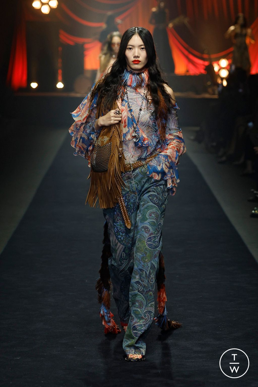 Fashion Week Milan Spring/Summer 2026 look 30 from the Etro collection womenswear