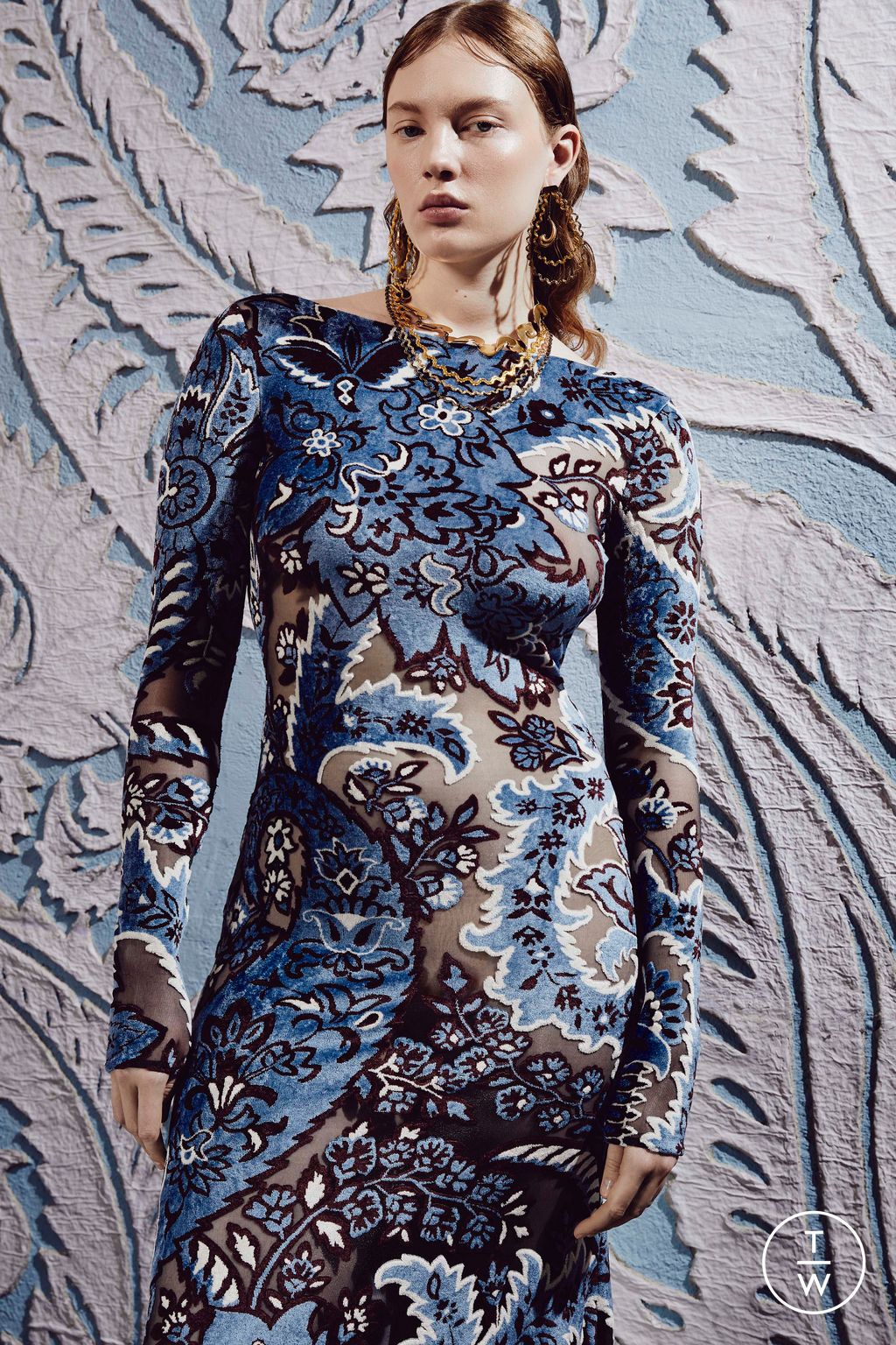 Fashion Week Milan Pre-Fall 2024 look 35 from the Etro collection 女装