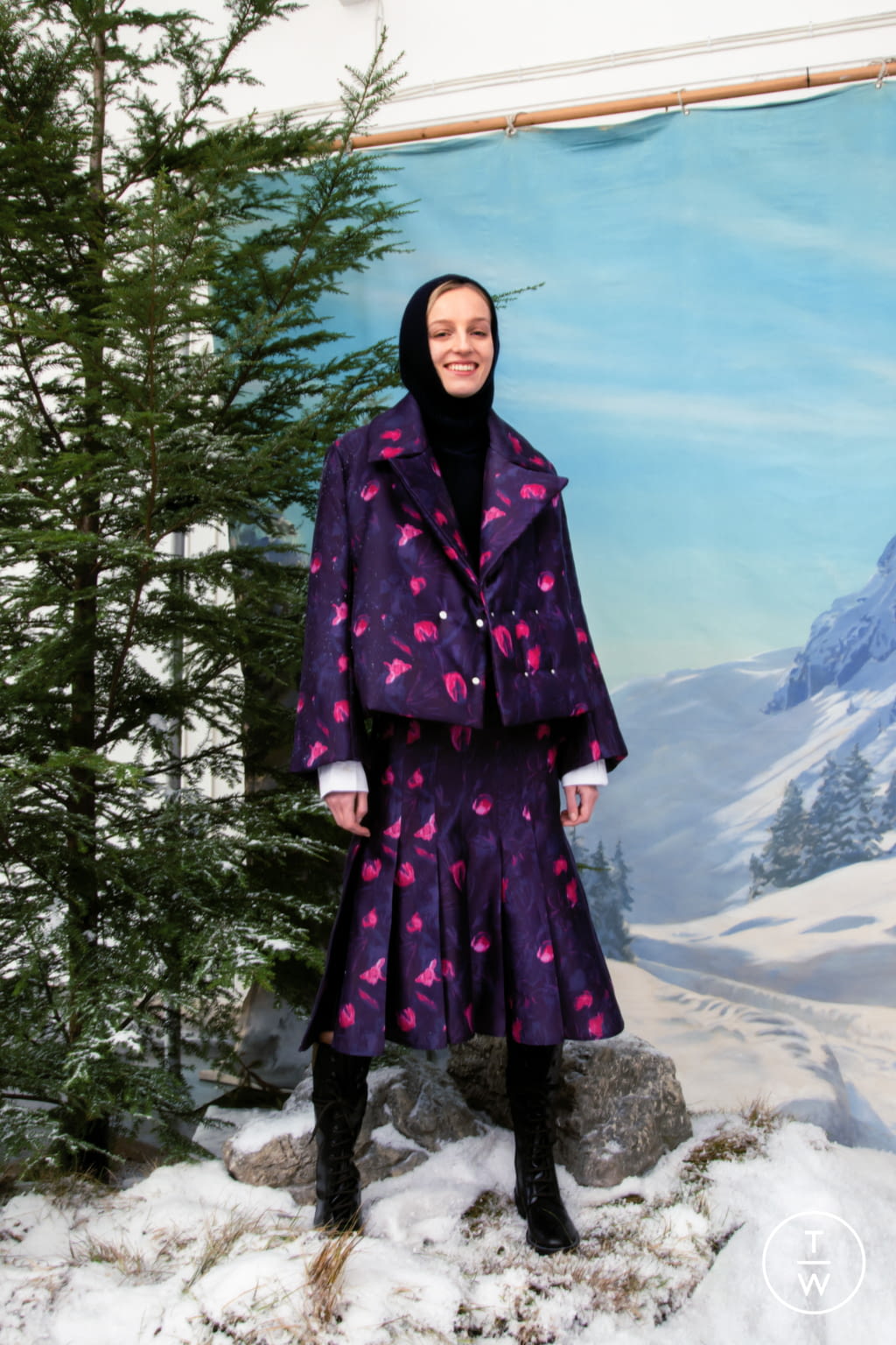 Fashion Week London Fall/Winter 2021 look 24 from the Eudon Choi collection womenswear