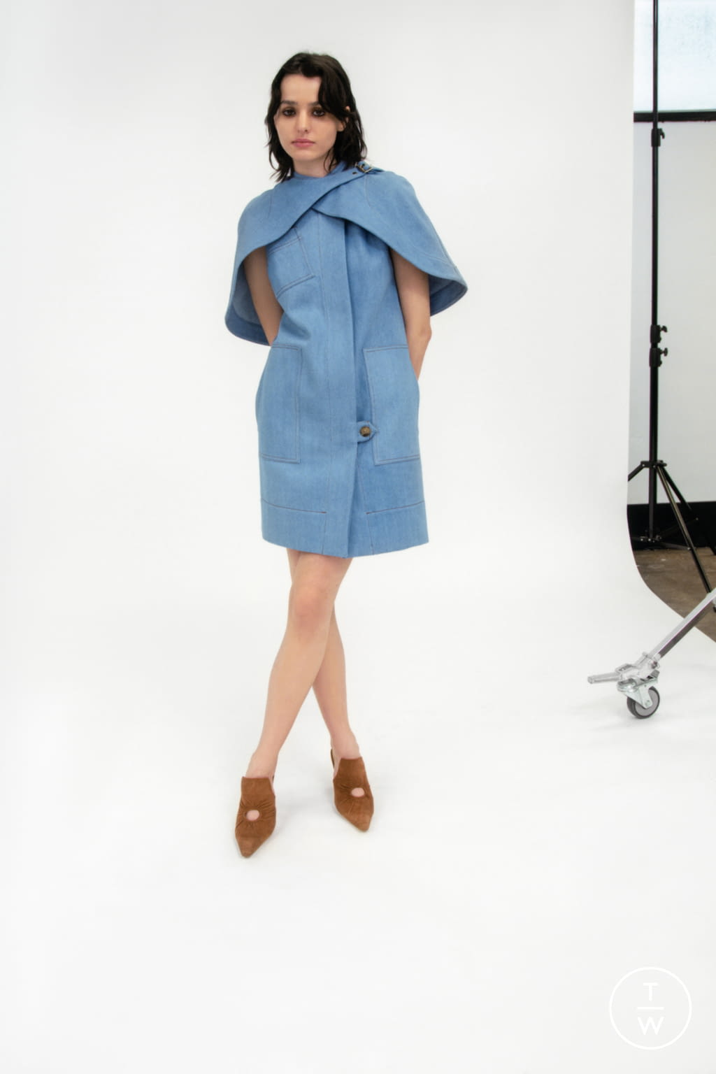 Fashion Week London Pre-Fall 2022 look 9 de la collection Eudon Choi womenswear