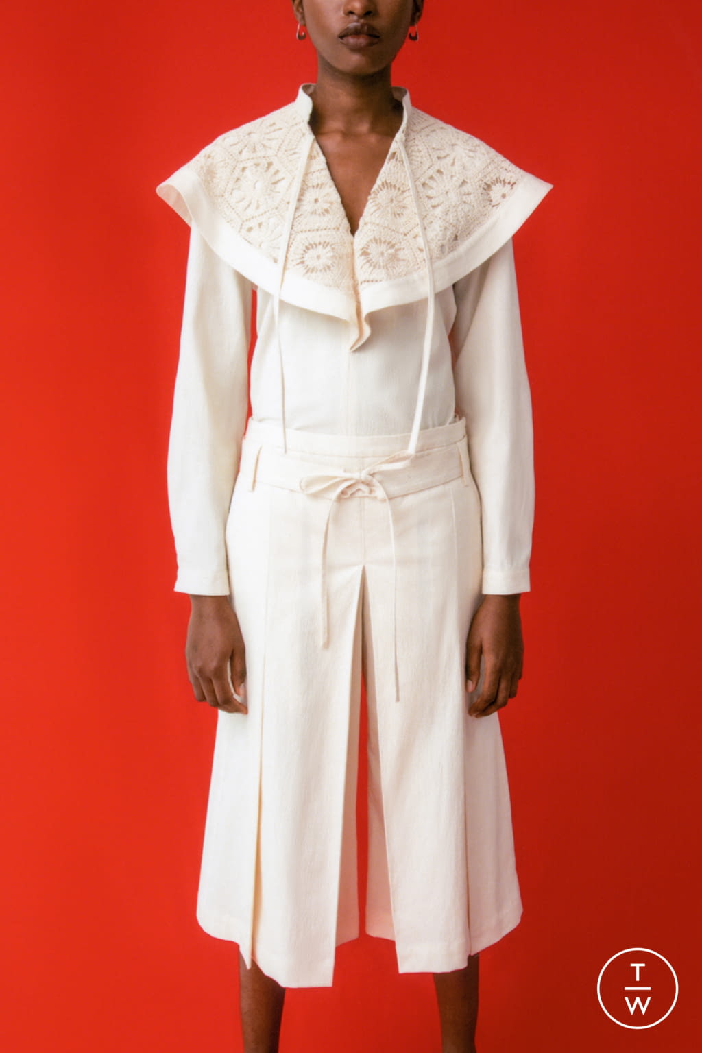 Fashion Week London Resort 2022 look 14 from the Eudon Choi collection womenswear