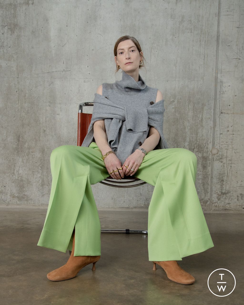 Fashion Week London Pre-Fall 2023 look 30 from the Eudon Choi collection 女装