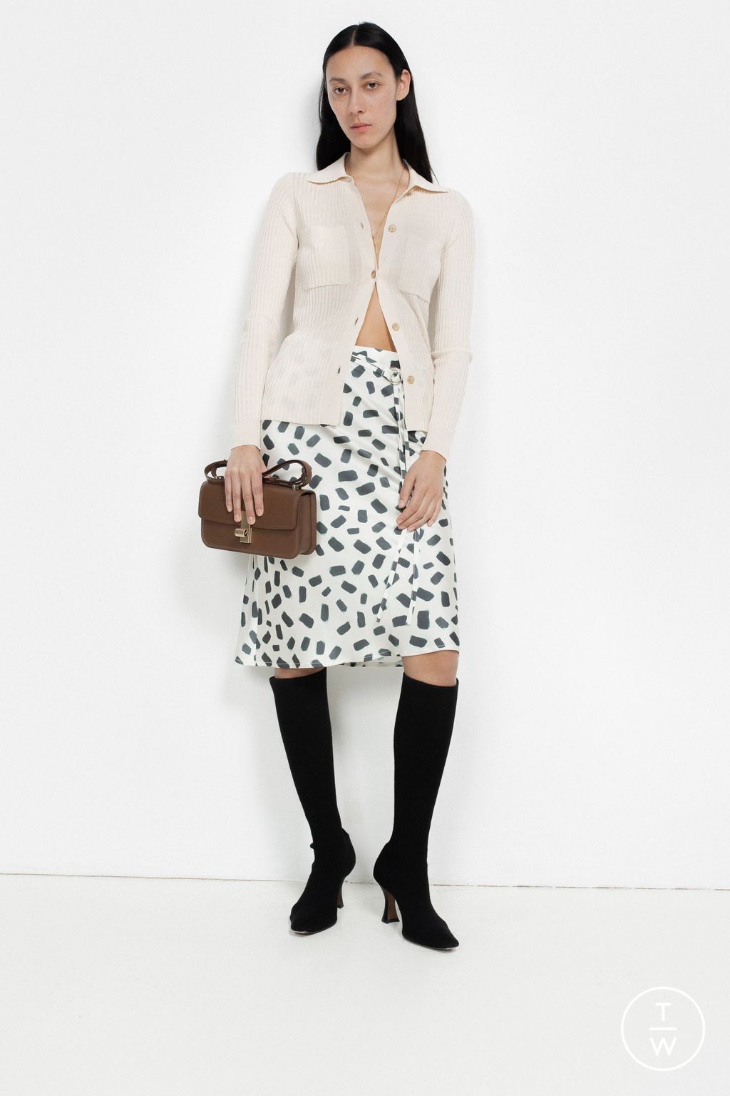 Fashion Week London Pre-Fall 2024 look 14 de la collection Eudon Choi womenswear