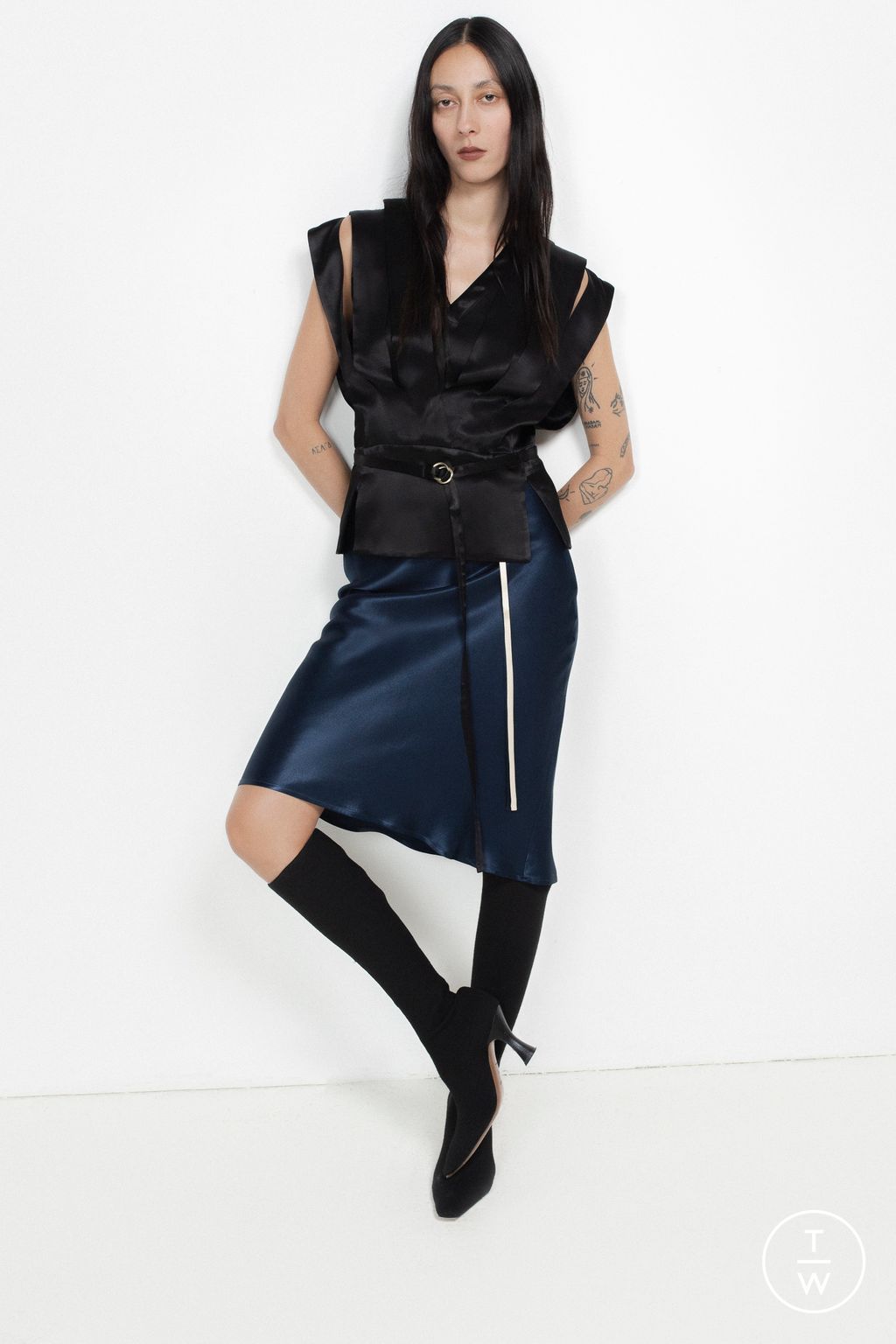 Fashion Week London Pre-Fall 2024 look 32 de la collection Eudon Choi womenswear
