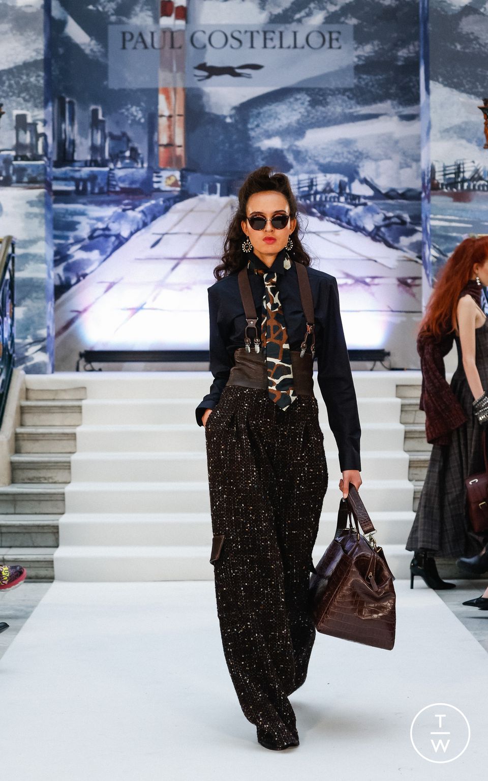 Fashion Week London Fall/Winter 2023 look 19 from the Paul Costelloe collection womenswear