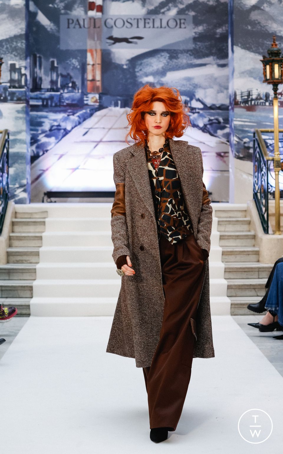 Fashion Week London Fall/Winter 2023 look 24 from the Paul Costelloe collection womenswear