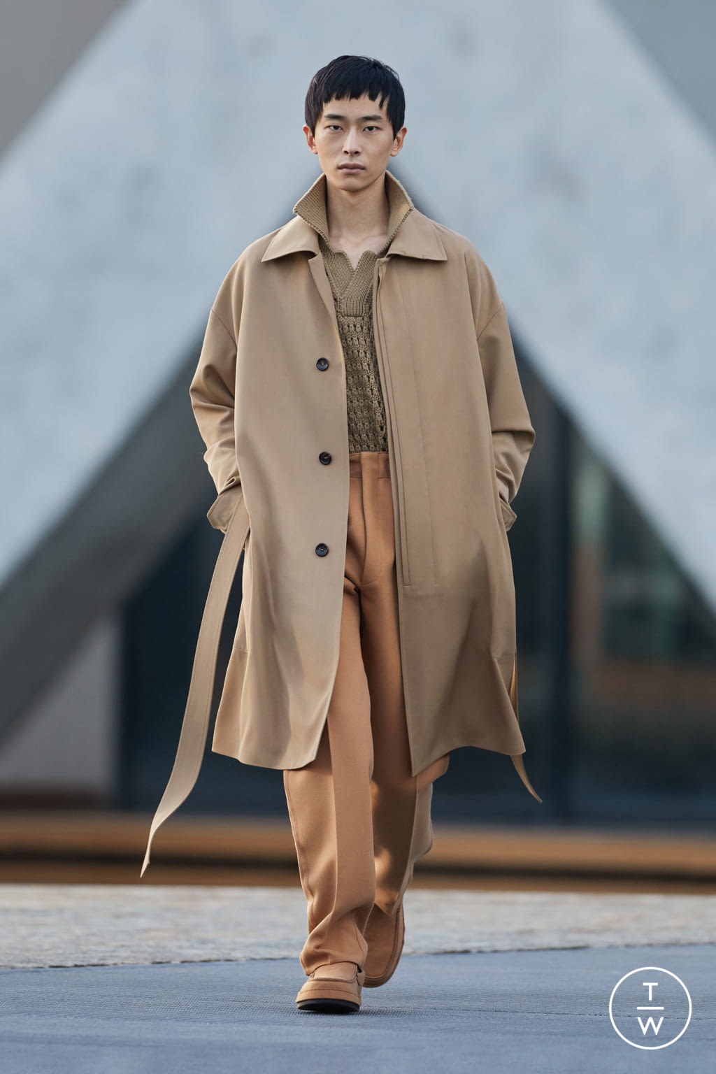 Fashion Week Milan Fall/Winter 2021 look 4 from the ZEGNA collection menswear