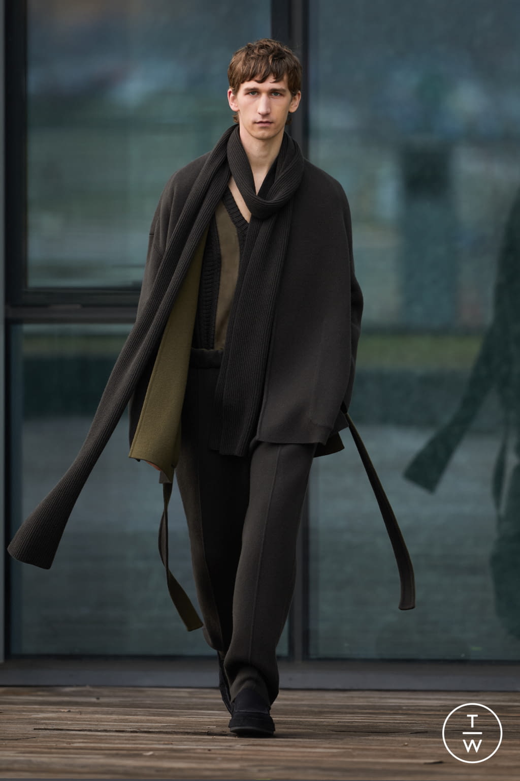 Fashion Week Milan Fall/Winter 2021 look 12 from the ZEGNA collection menswear