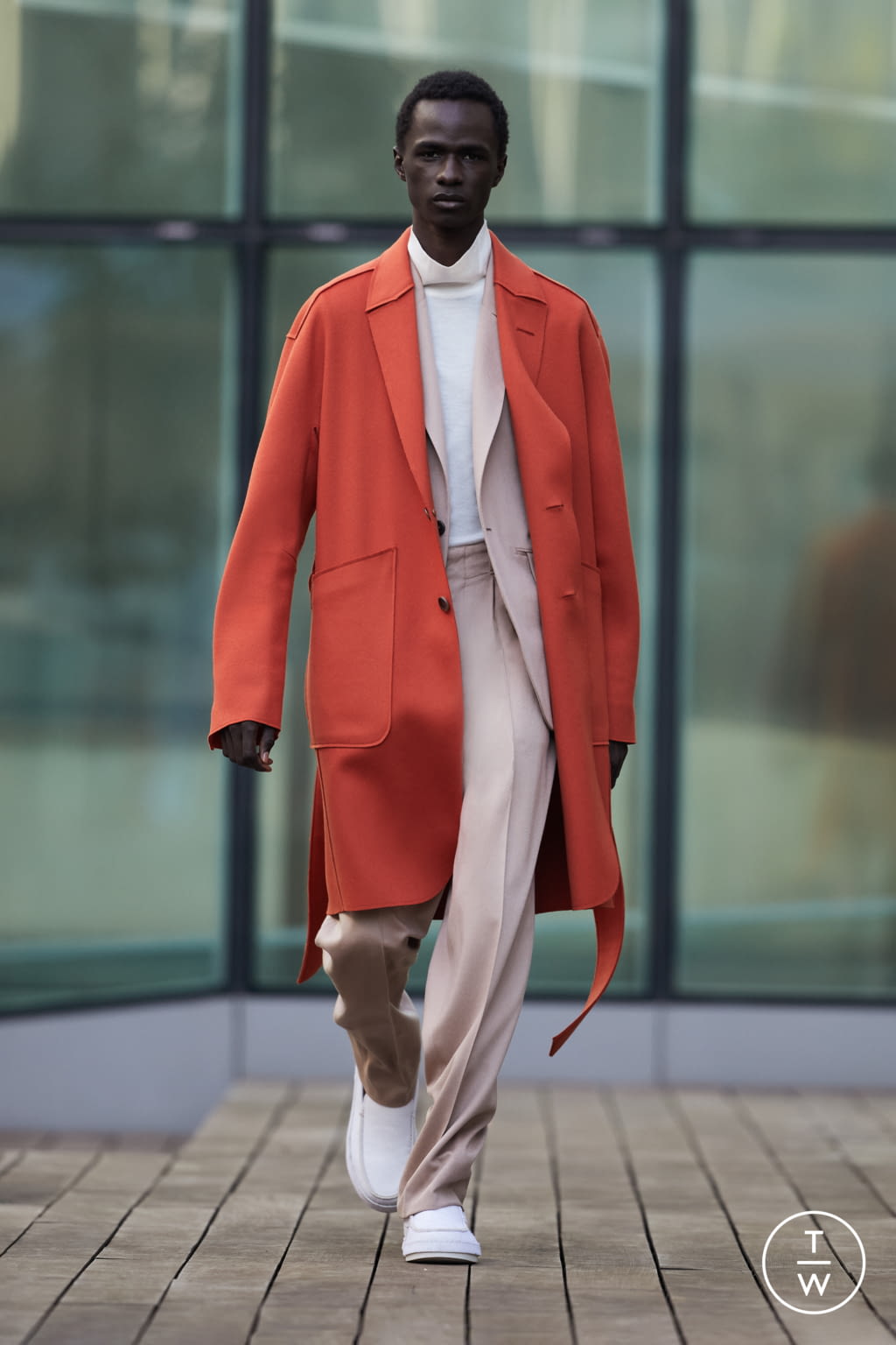 Fashion Week Milan Fall/Winter 2021 look 40 from the ZEGNA collection 男装