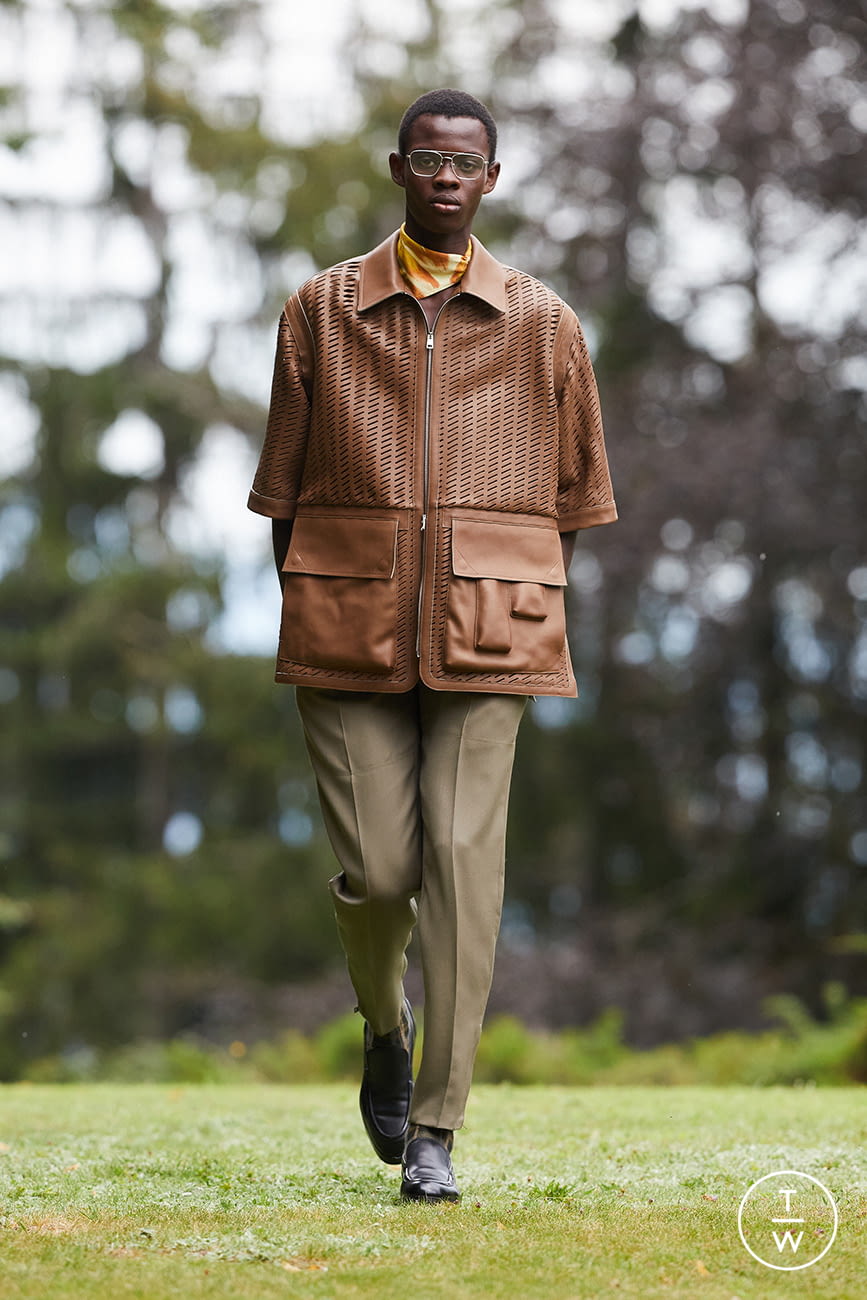 Fashion Week Milan Spring/Summer 2021 look 19 from the ZEGNA collection 男装