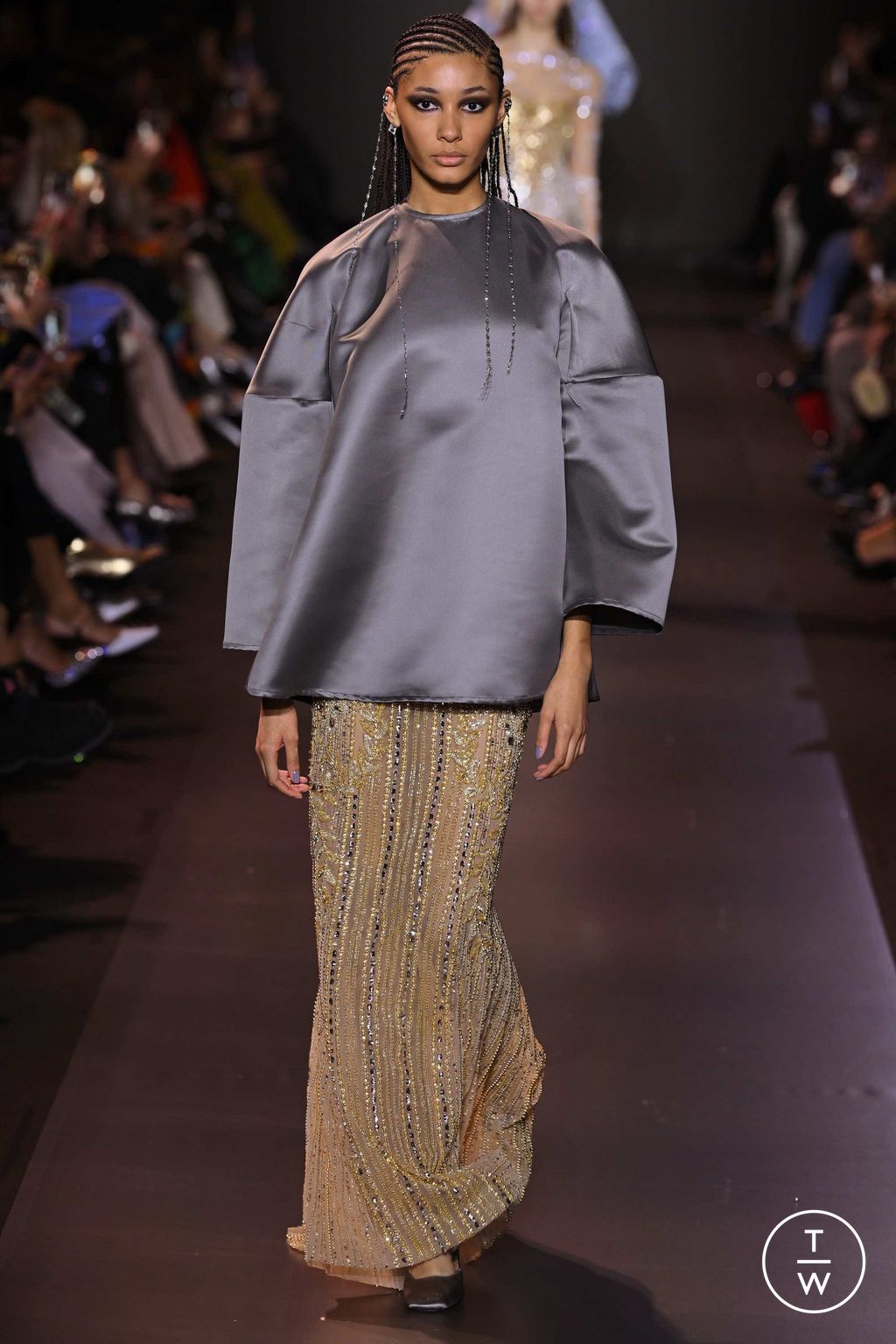 Fashion Week Paris Spring/Summer 2023 look 33 from the Georges Hobeika collection 高级定制