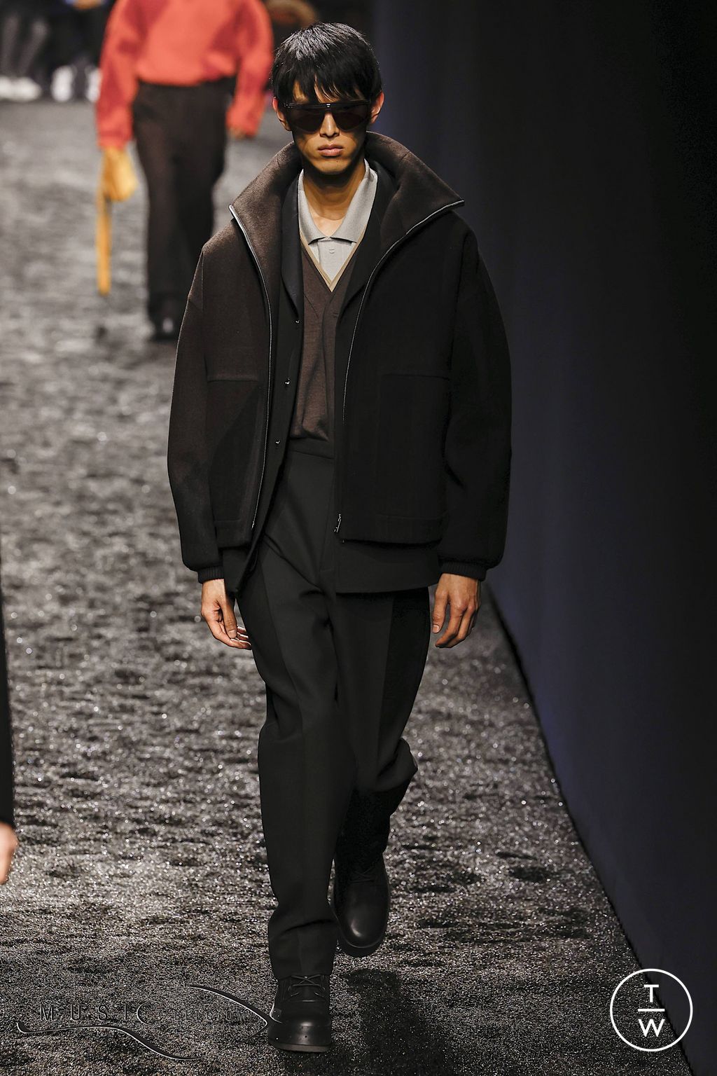 Fashion Week Milan Fall/Winter 2023 look 25 from the ZEGNA collection 男装