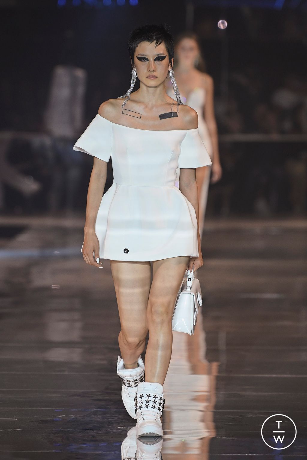 Fashion Week Milan Spring/Summer 2023 look 26 from the Philipp Plein collection womenswear