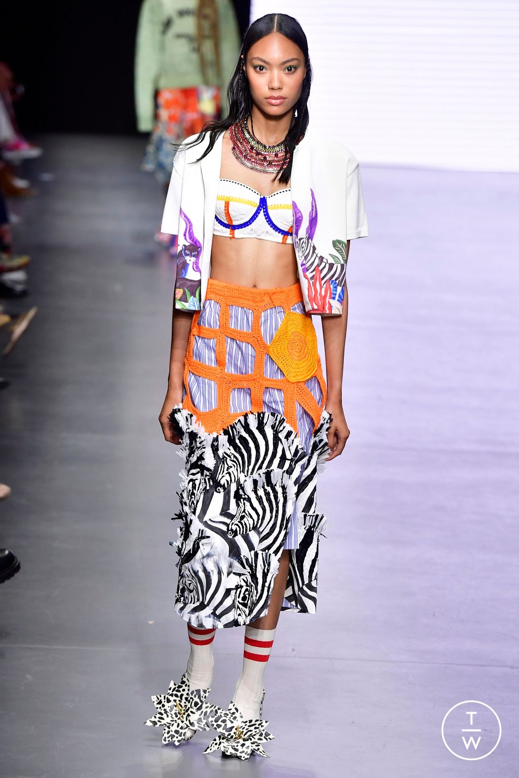 Fashion Week Milan Spring/Summer 2023 look 4 de la collection Stella Jean womenswear