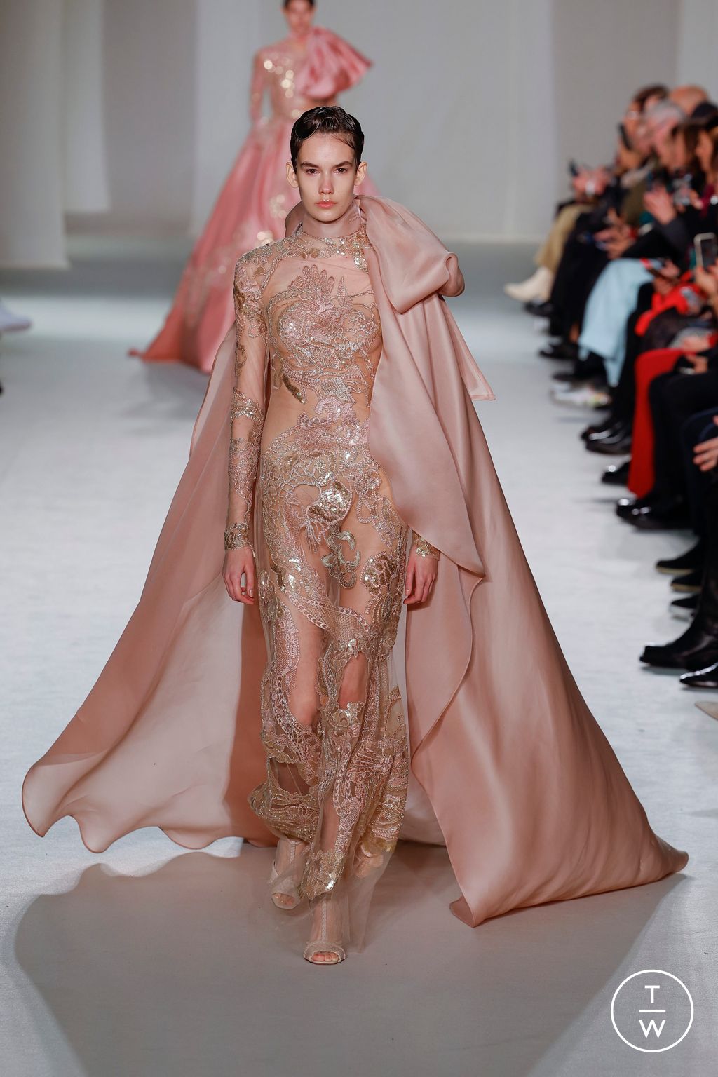 Fashion Week Paris Spring/Summer 2023 look 26 from the Elie Saab collection couture