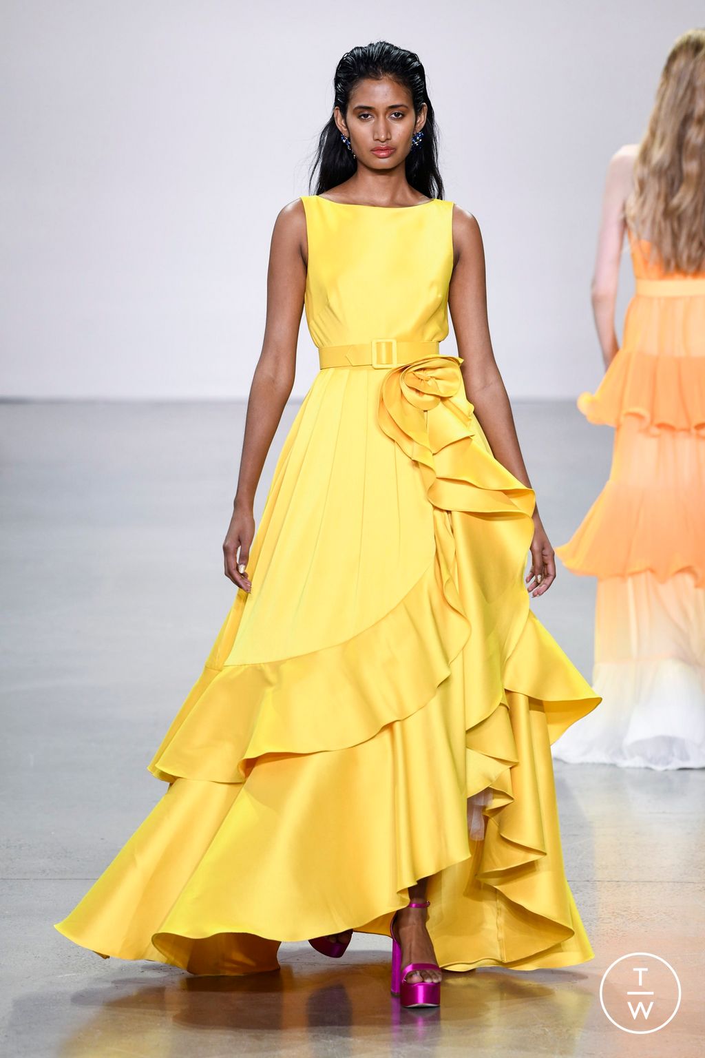 Fashion Week New York Spring/Summer 2023 look 24 from the Badgley Mischka collection womenswear