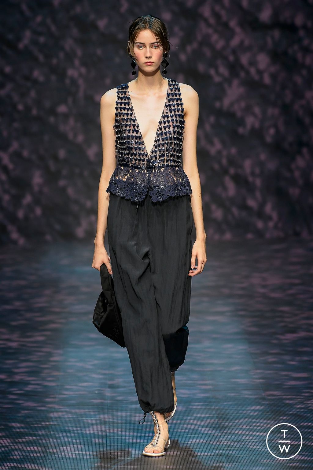 Fashion Week Milan Spring/Summer 2023 look 53 from the Emporio Armani collection womenswear
