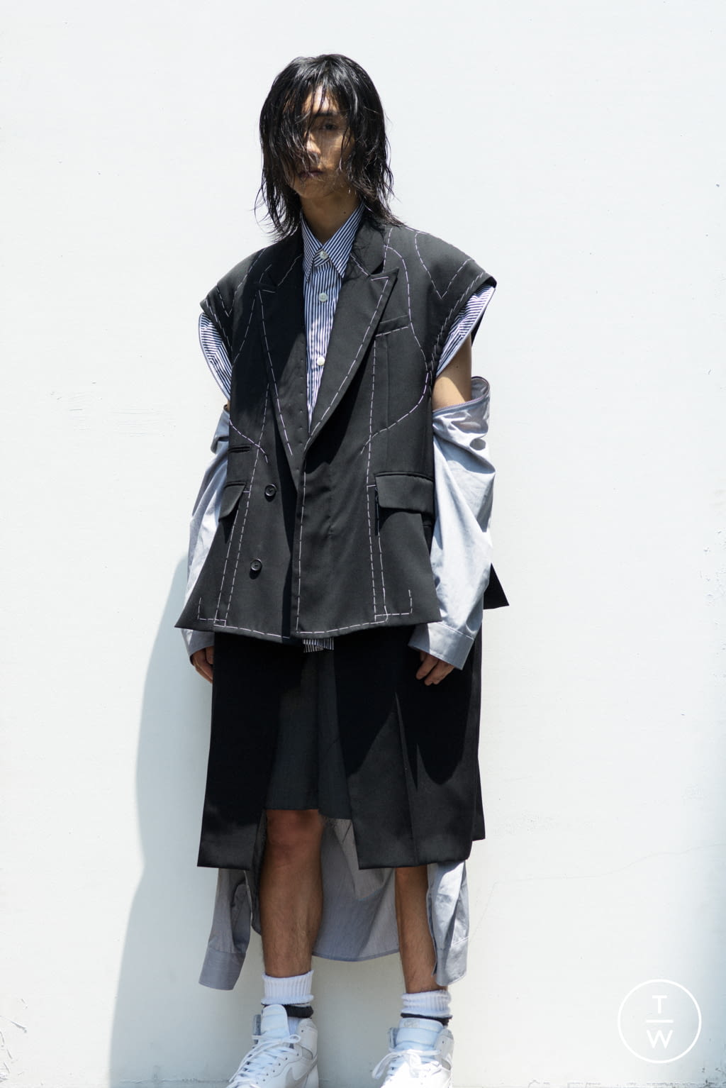 Fashion Week Paris Spring/Summer 2022 look 13 from the Facetasm collection menswear