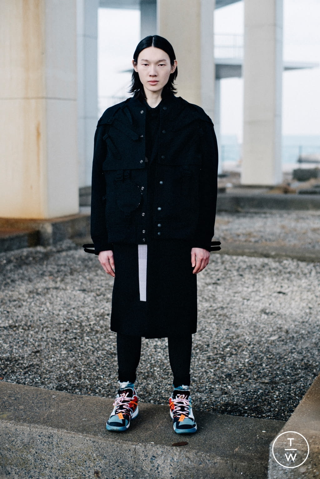 Fashion Week Paris Fall/Winter 2021 look 21 from the Facetasm collection 男装