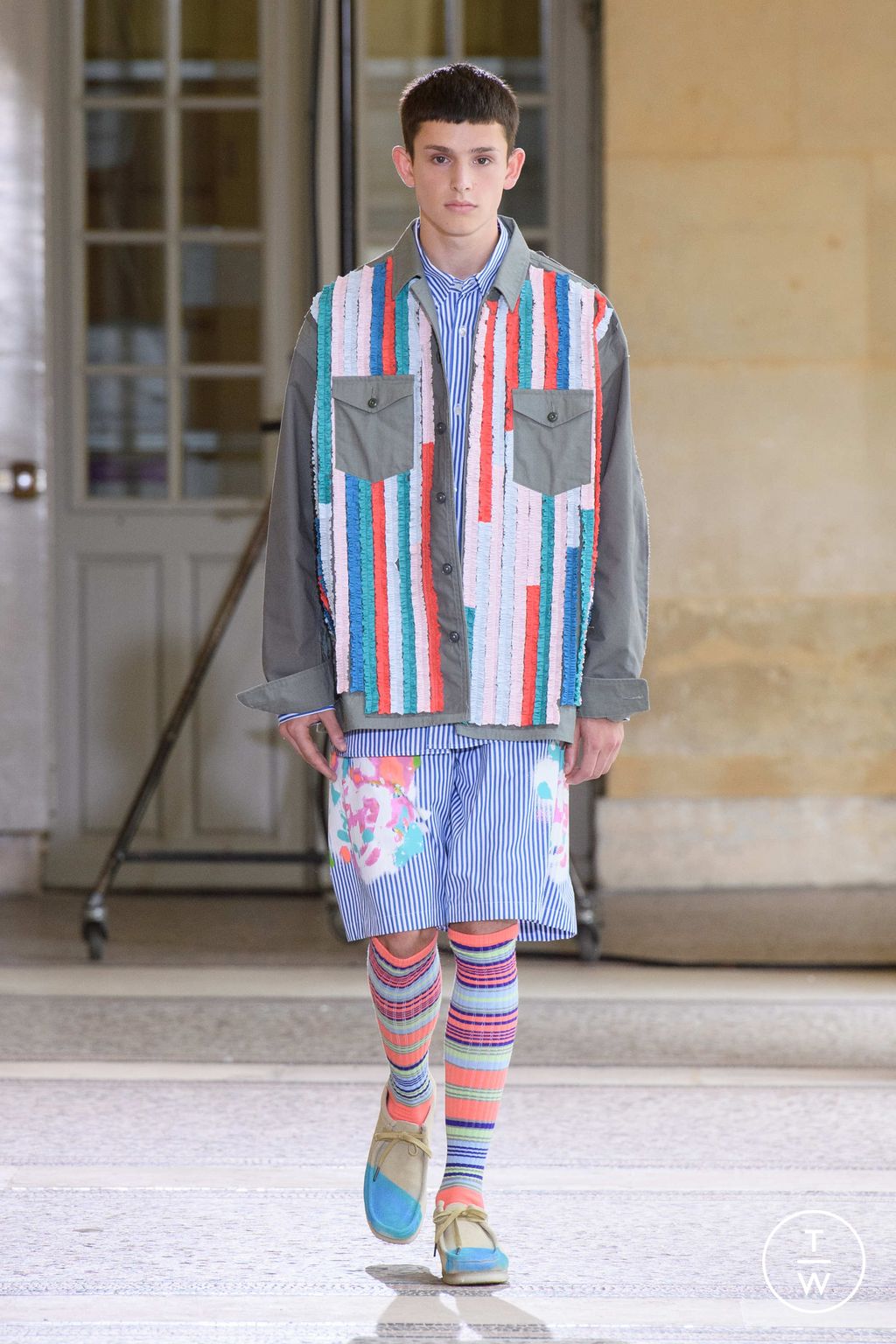 Fashion Week Paris Spring/Summer 2024 look 1 de la collection Facetasm menswear