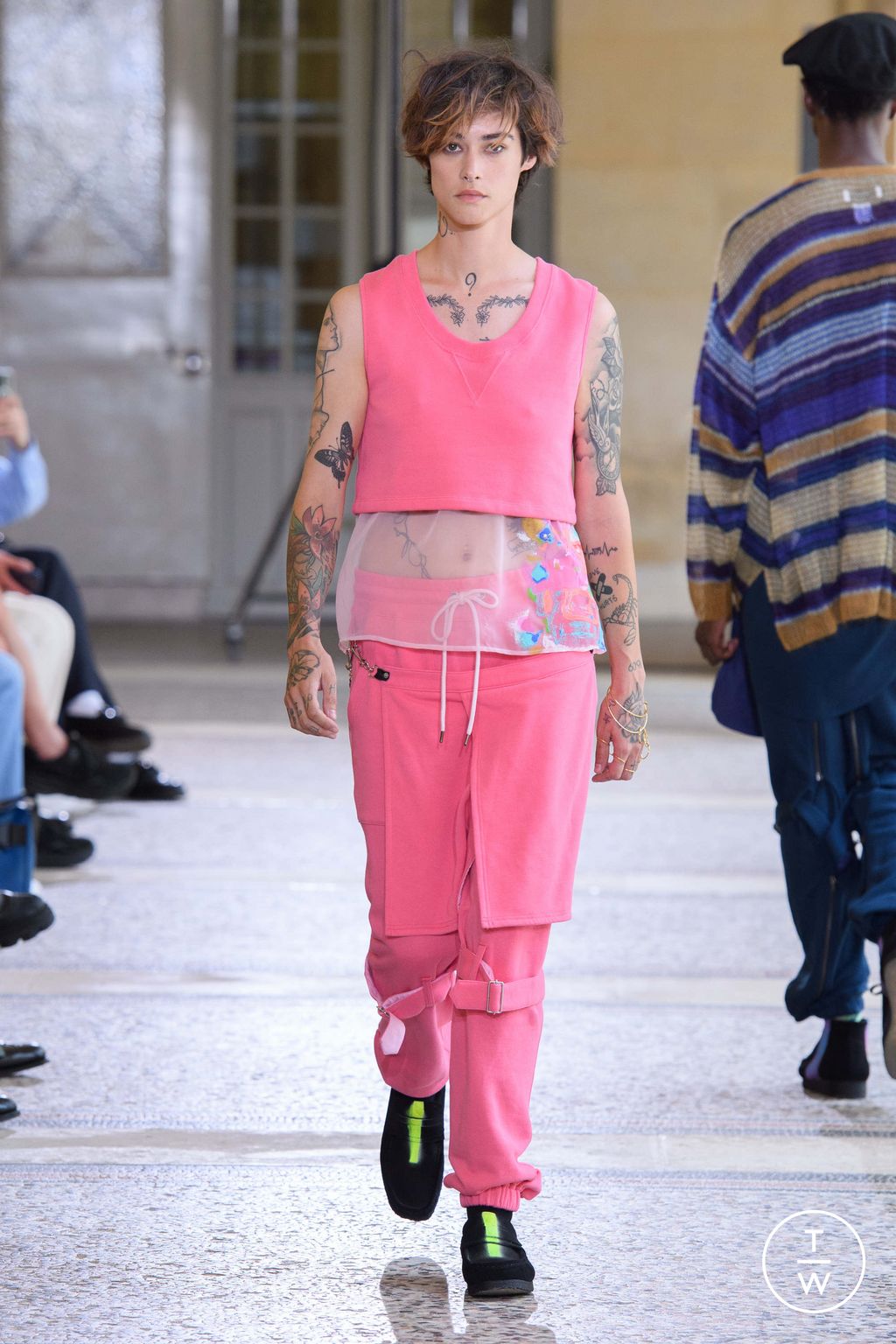 Fashion Week Paris Spring/Summer 2024 look 10 from the Facetasm collection menswear