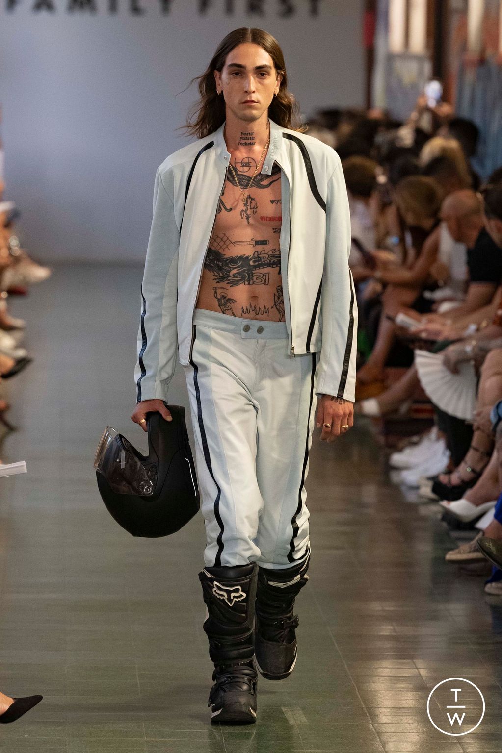 Fashion Week Milan Spring/Summer 2023 look 27 from the Family First collection menswear