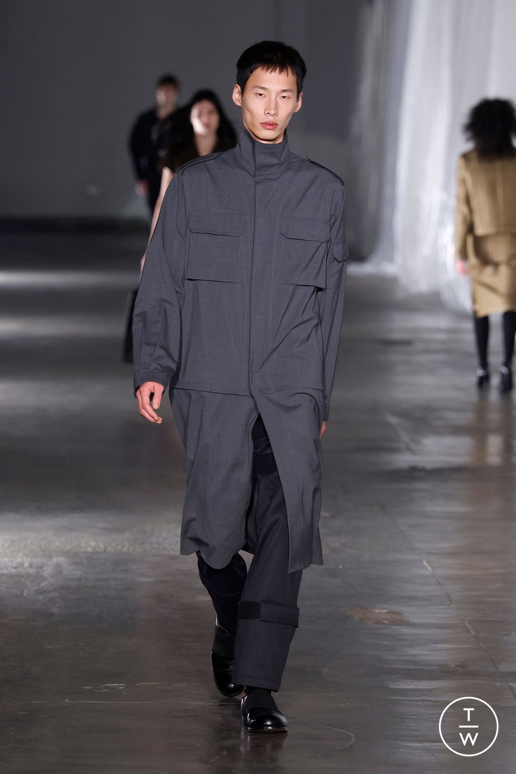 Fashion Week London Fall/Winter 2025 look 35 from the Fashion East collection womenswear