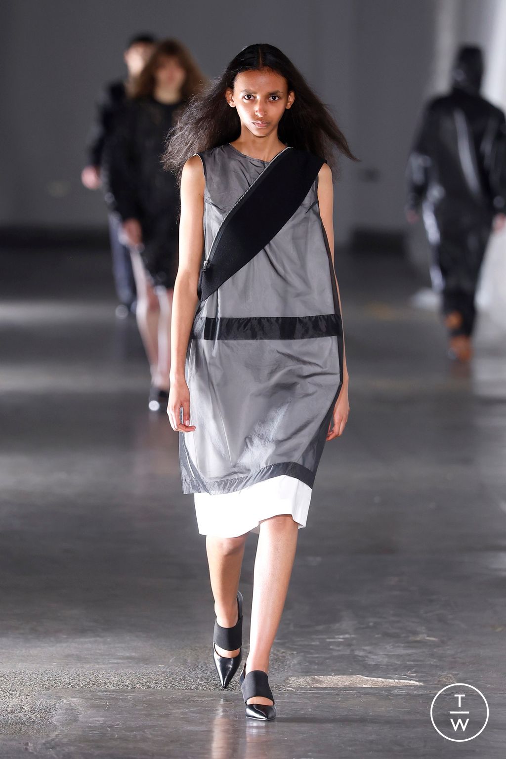 Fashion Week London Fall/Winter 2025 look 51 from the Fashion East collection womenswear