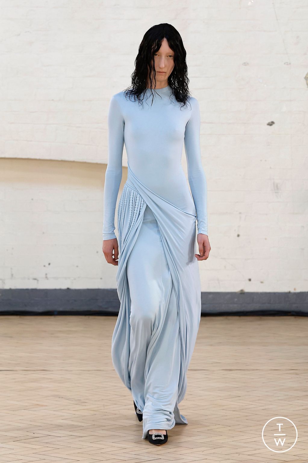 Fashion Week London Spring/Summer 2024 look 13 from the Fashion East collection womenswear
