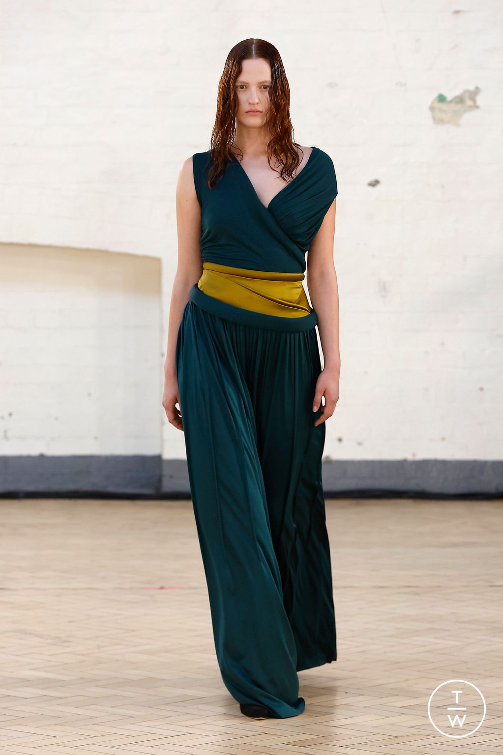 Fashion Week London Spring/Summer 2024 look 24 from the Fashion East collection womenswear